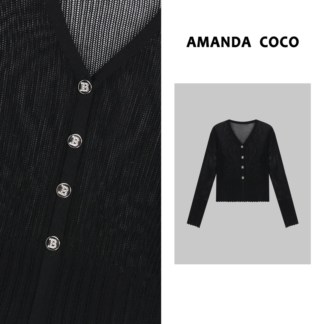 淼淼# 法式浪漫~气质优雅显瘦针织上衣