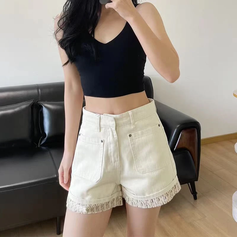 25年新款杏色直筒裤（长裤和短裤）