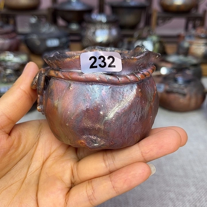 裸柴烧陶瓷手工茶器