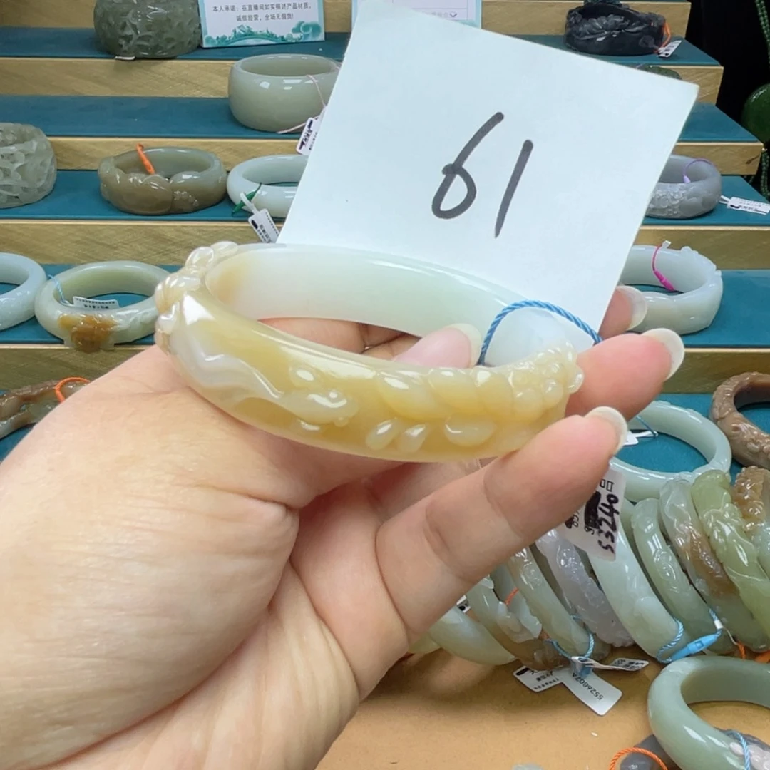 未镶嵌手镯和田玉圈口55
