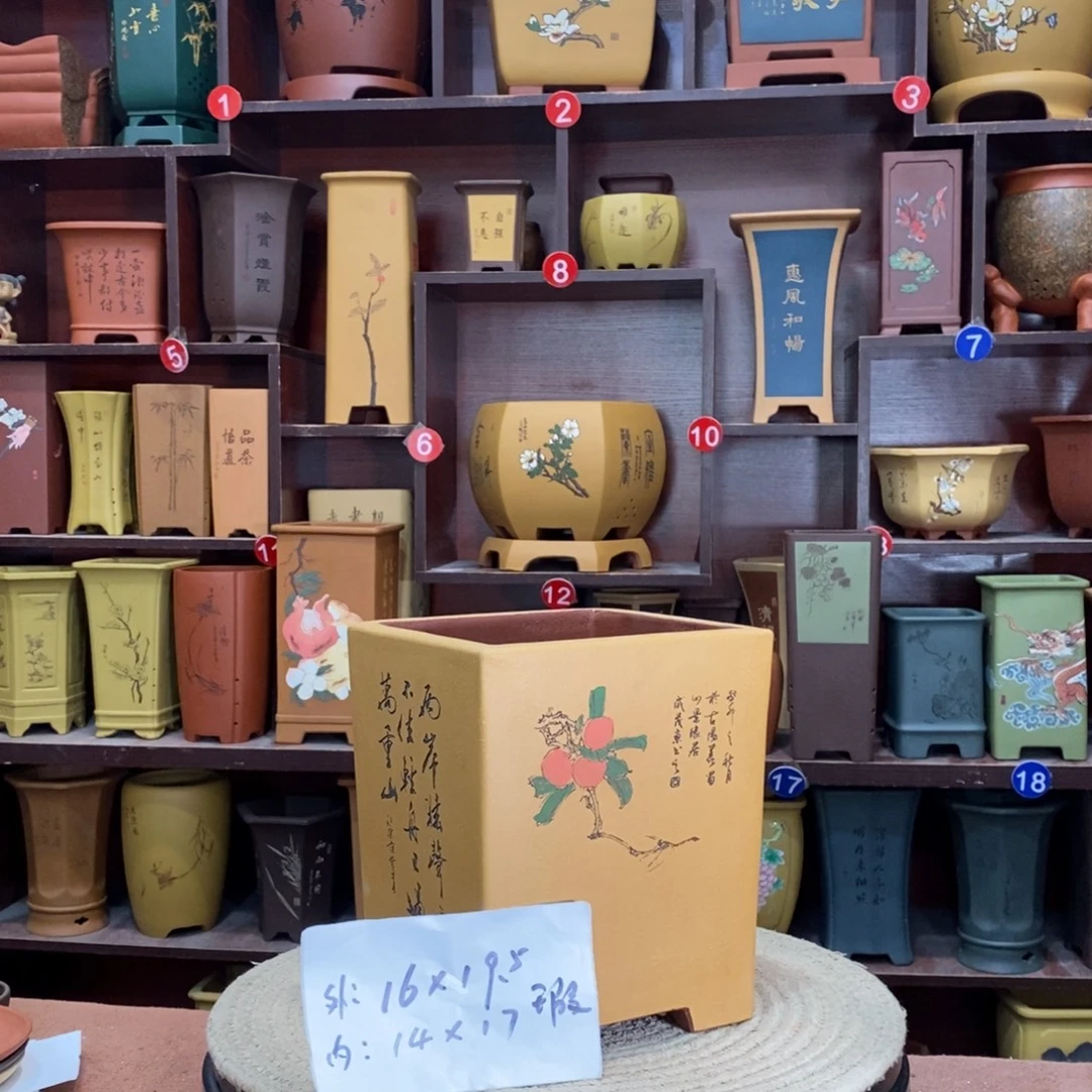 紫砂艺术紫砂花盆