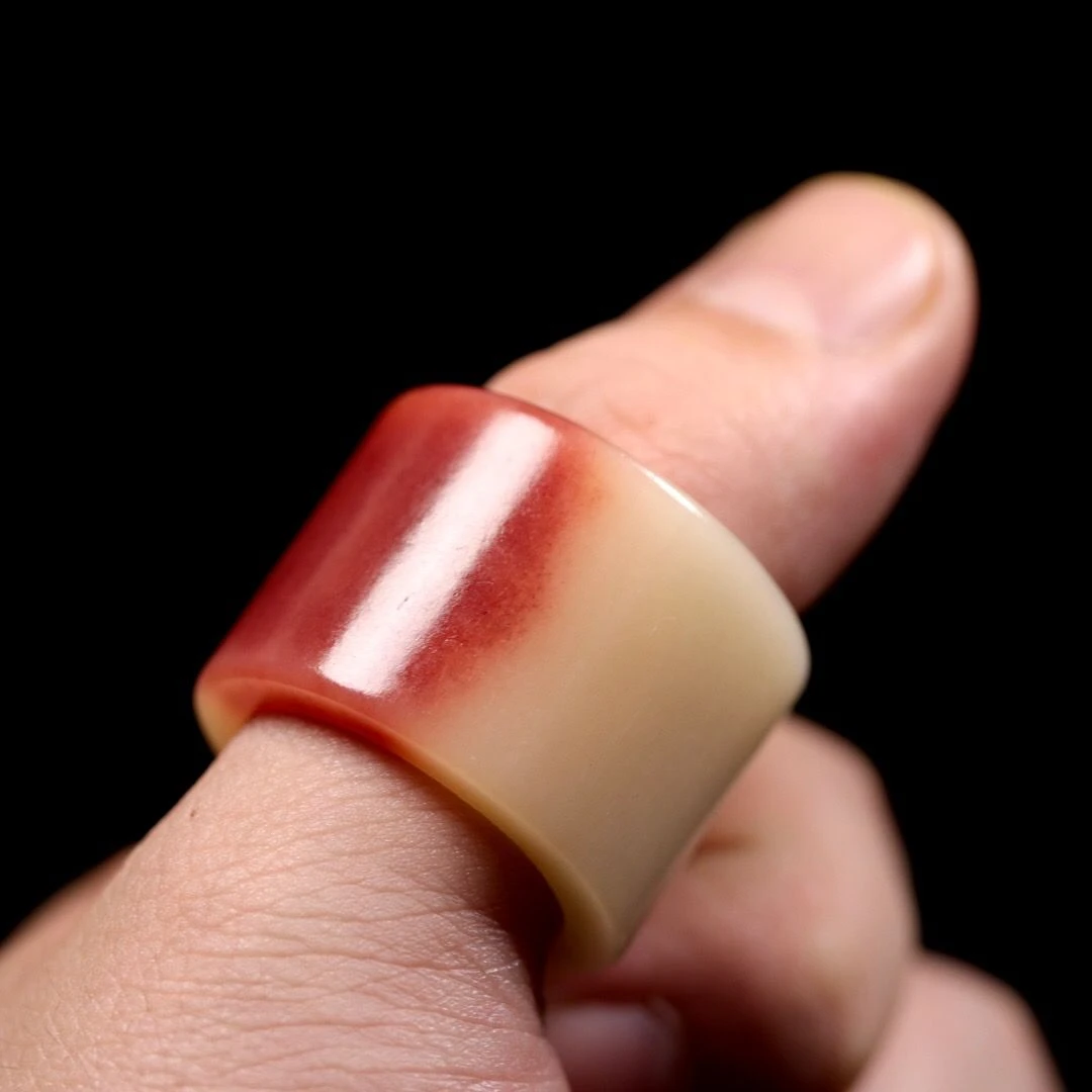 驼骨扳指  扳指男大拇指 真骨文玩