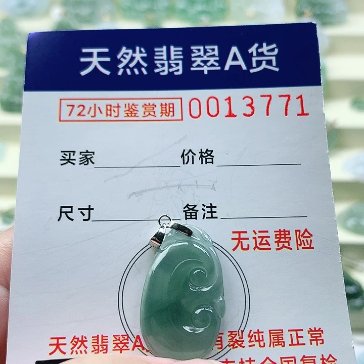颈饰未镶嵌翡翠吊