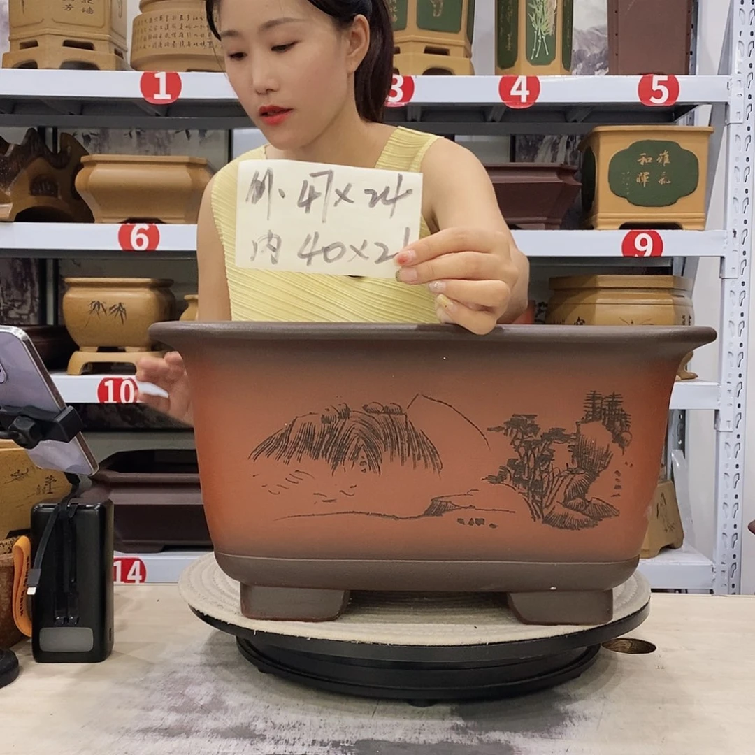 紫砂花盆紫砂花盆