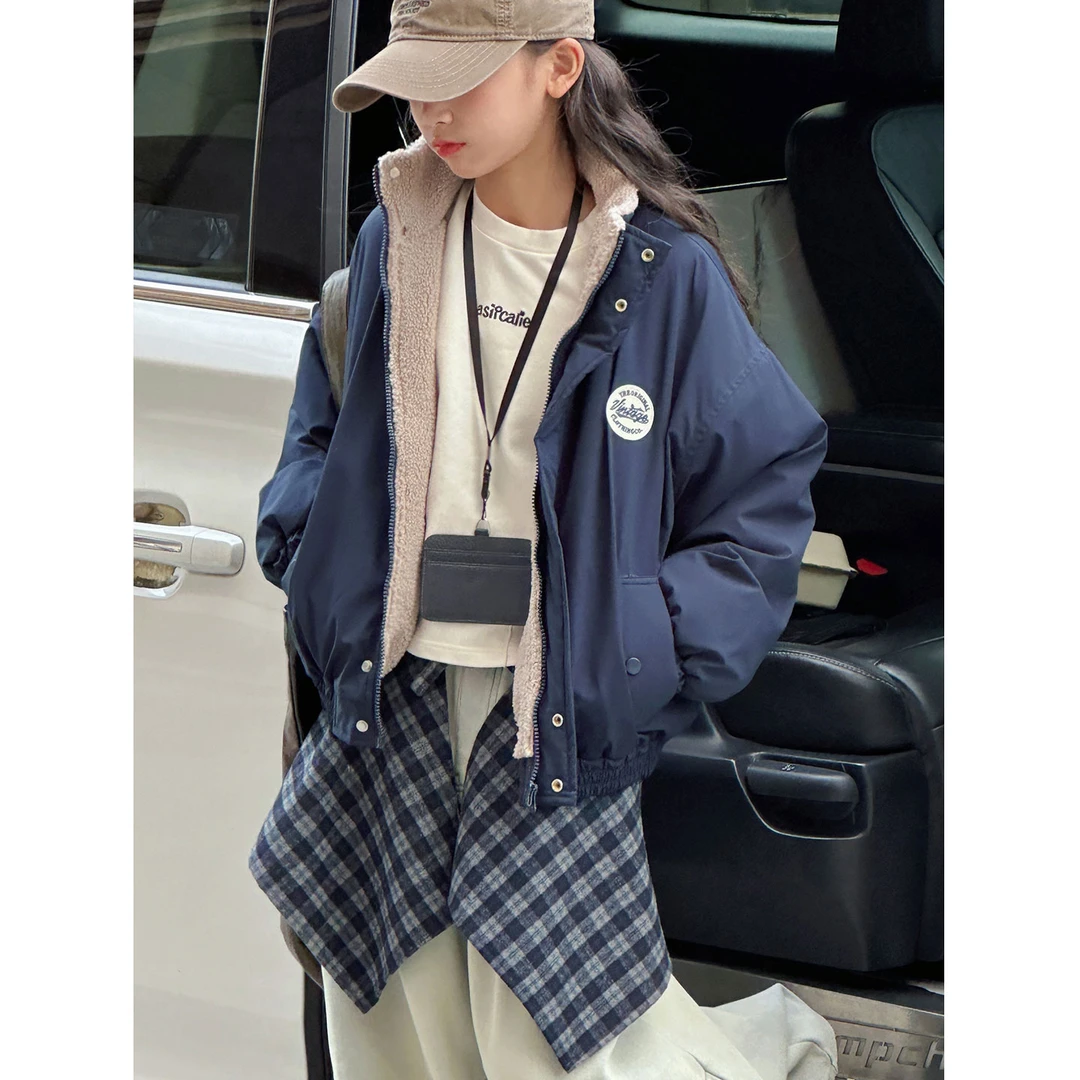 K29864孙小美学院风女童外套2025新款秋冬装儿童加厚上衣夹克