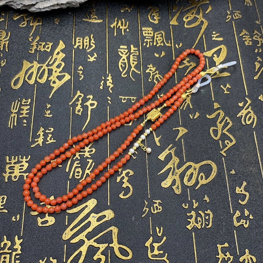 BY0626FSYN标129 北玉精选 南红珠串
