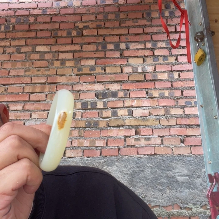 三***年玉黄色秋梨皮色手镯