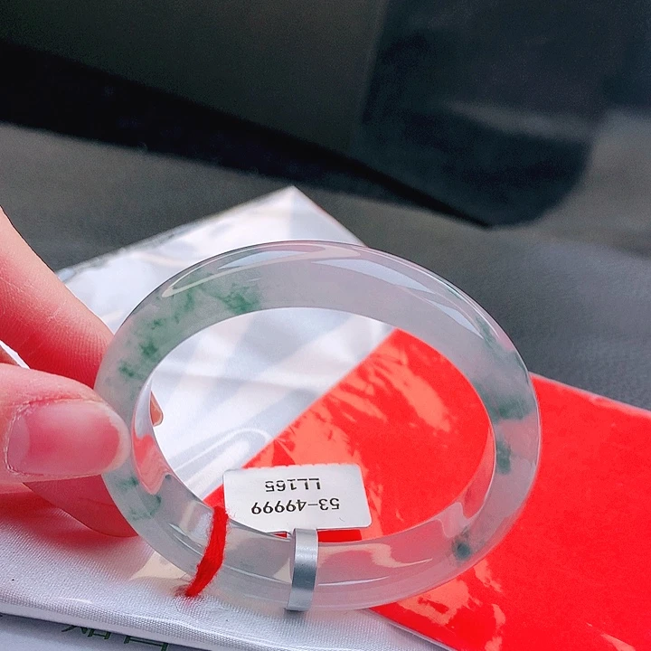 翡翠未镶嵌手镯缅甸天然a货翡翠手镯53贵