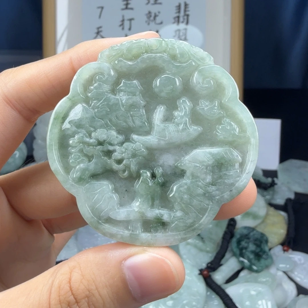 翡翠未镶嵌颈饰翡翠