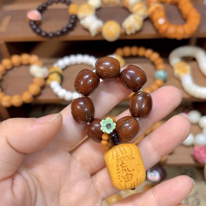 星月菩提手串紫金鼠手捻老型富的流油