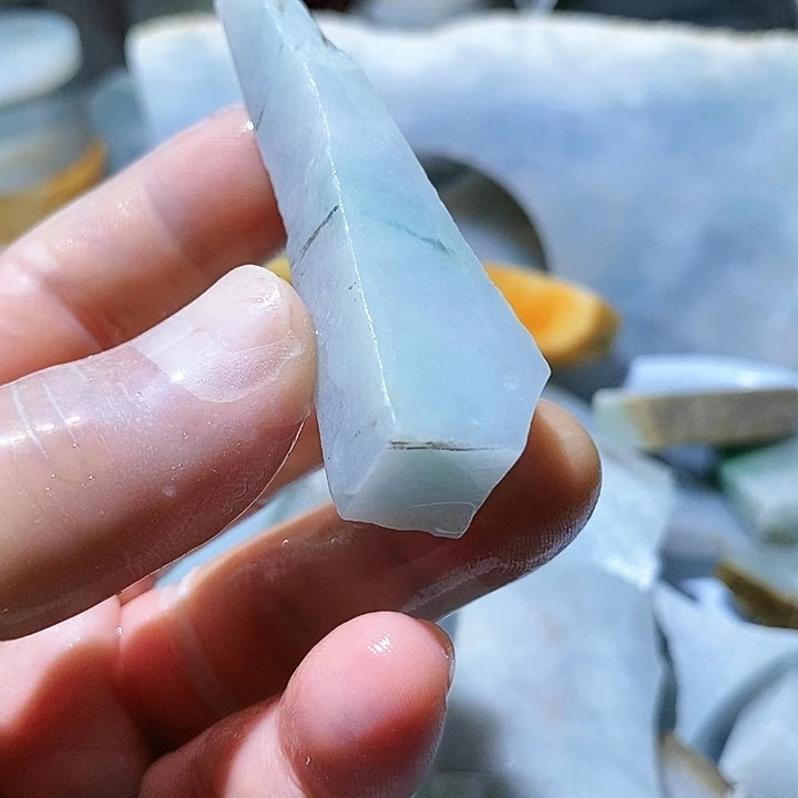 散珠翡翠边角料167