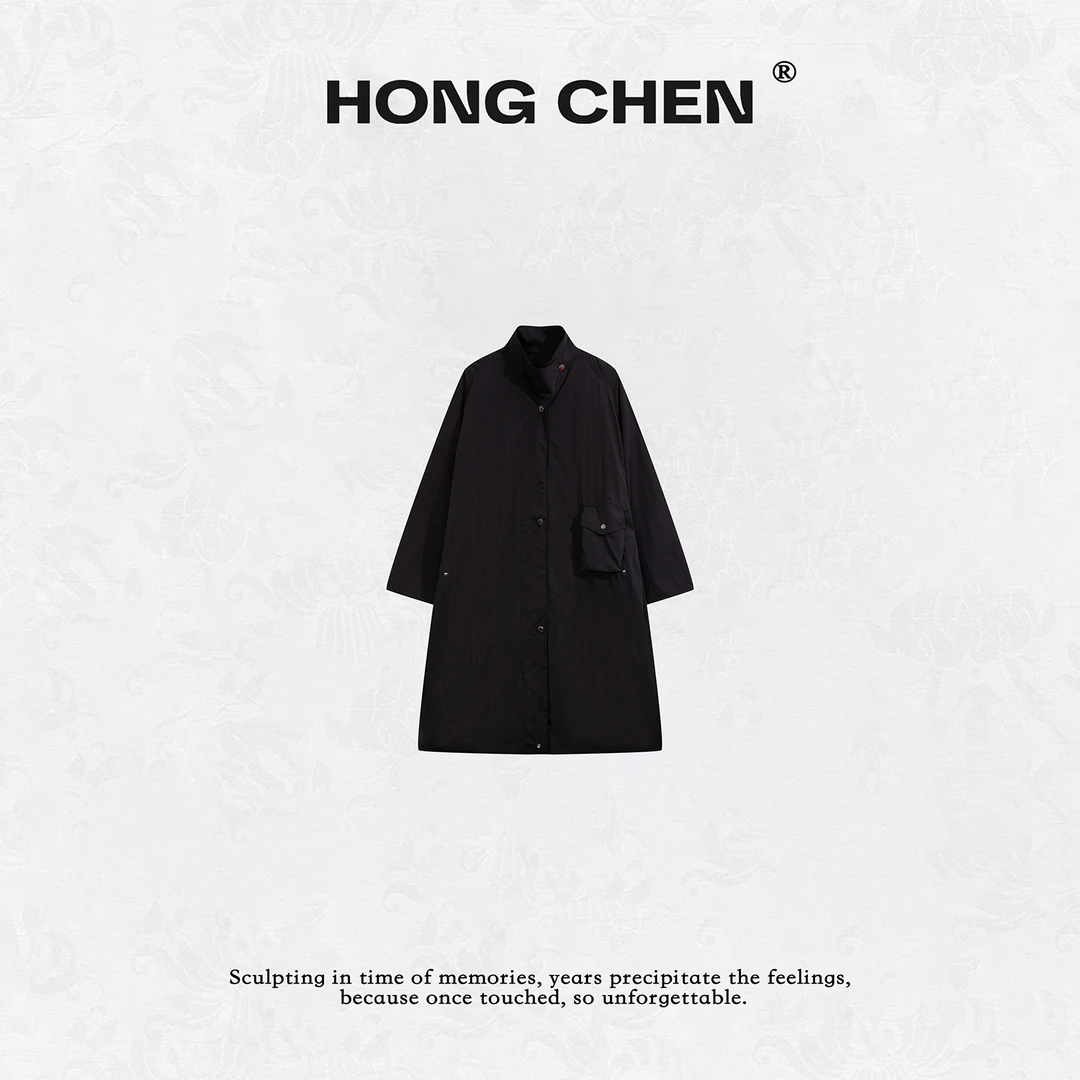 【虹辰】高端时尚超酷大防晒纯色简约百搭高级珠光超轻风衣--HC2555