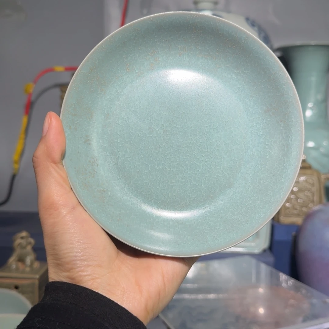 将***将摆件陶汝窑清凉寺鱼鳞片洗子