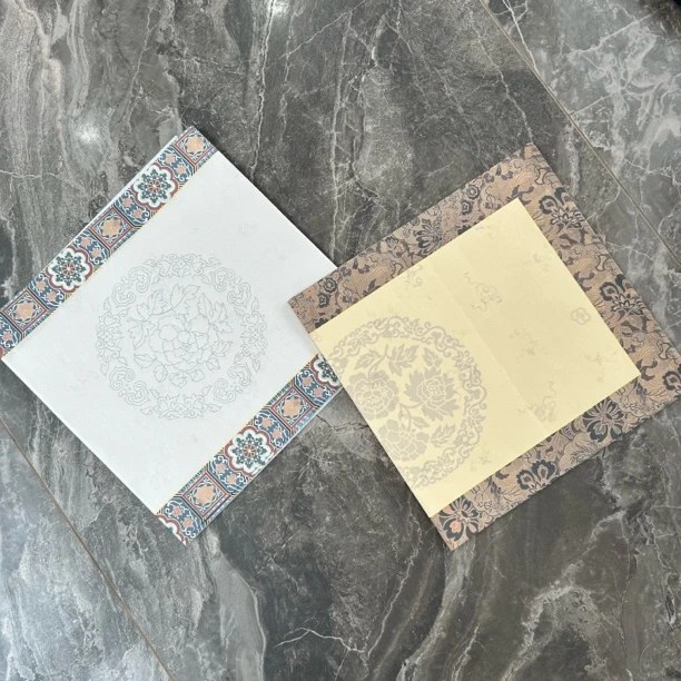 2包4言 2种图案蜡染生宣纸 1包10张