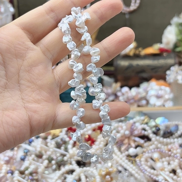 淡水珍珠发饰银S925镶嵌大****校