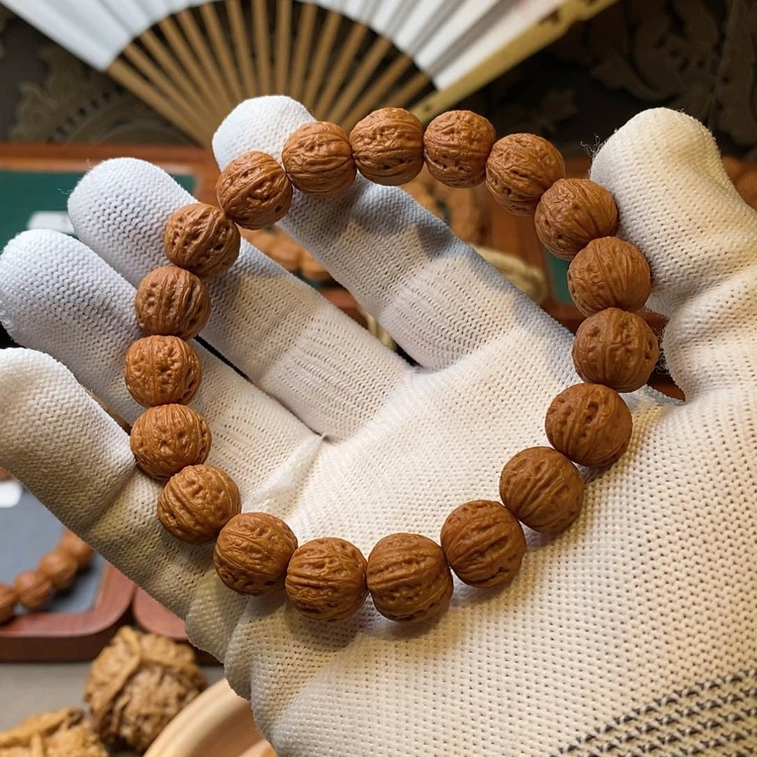 文玩核桃手串亚***6粗筋方肚