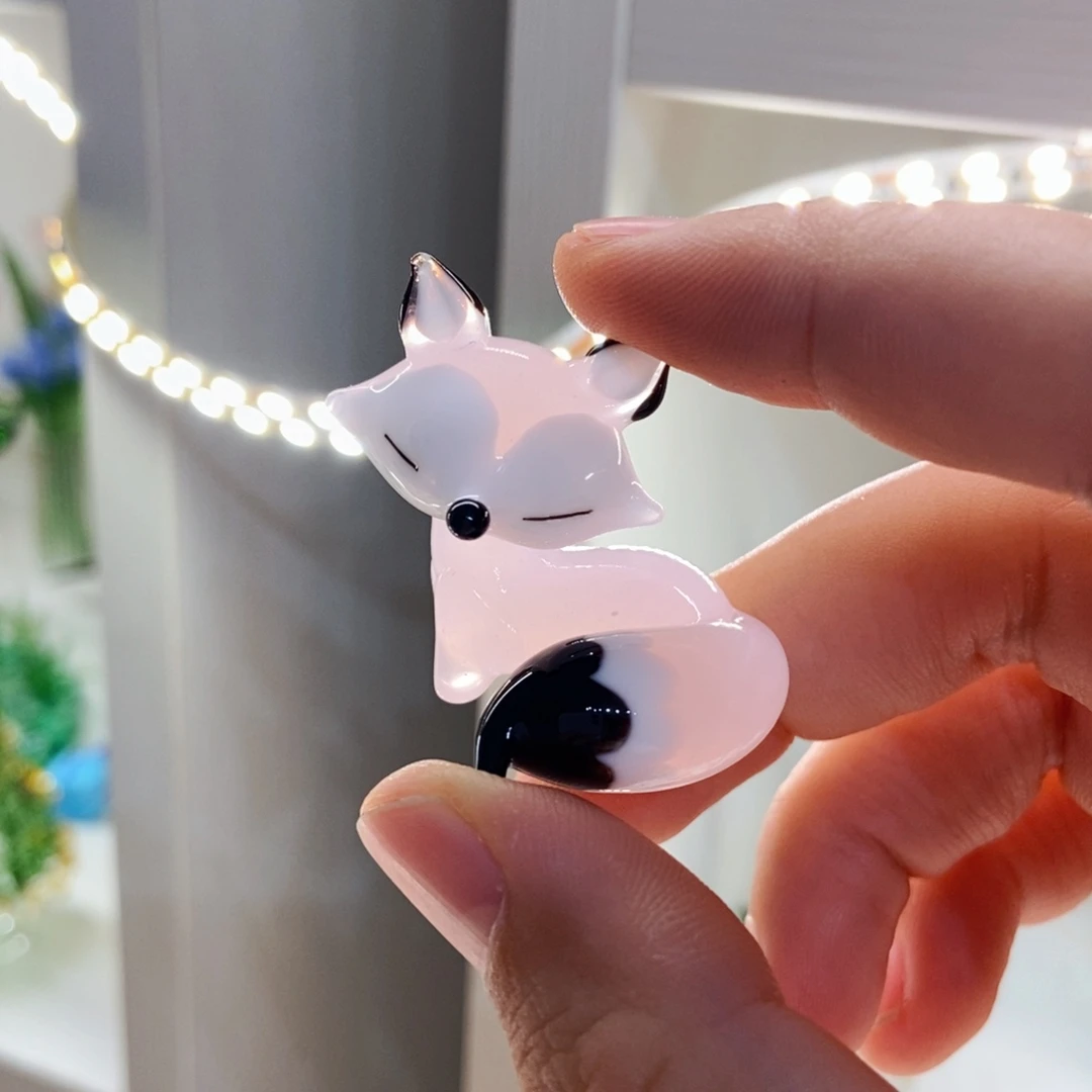 手工艺品琉璃狐狸