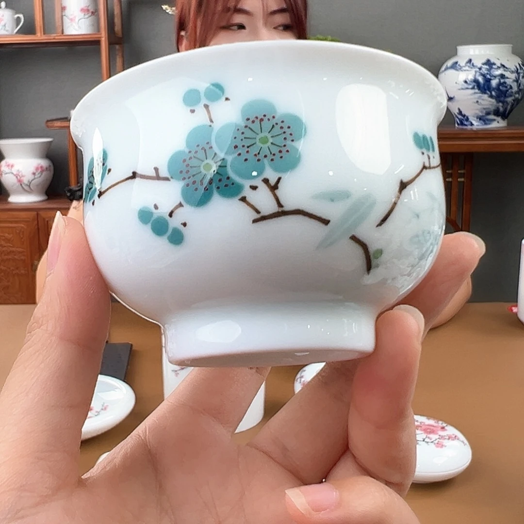 翠竹绿梅炉式杯（新华门款）