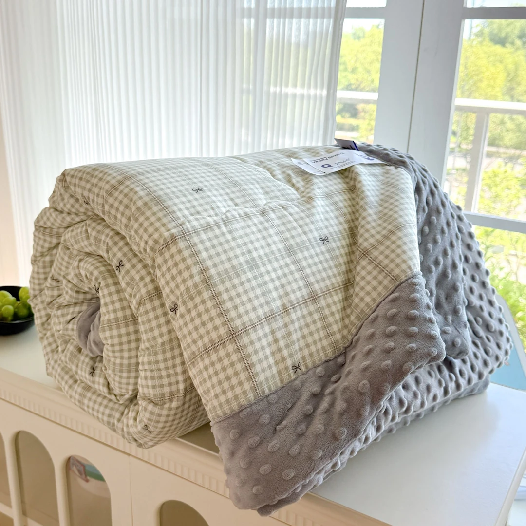 TuLa【全棉豆豆被】单人双人印花可爱成人柔软秋冬被加厚豆豆被