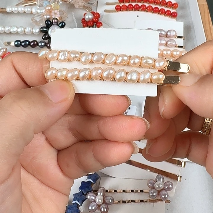 未镶嵌发饰淡水珍珠