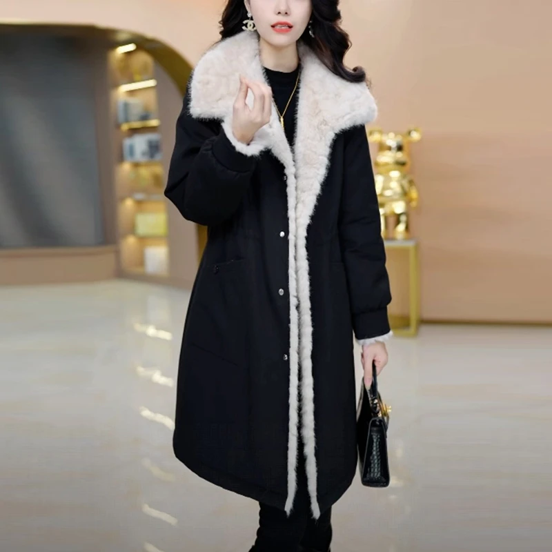 高级感冬季品质中长款大衣女装爆款新款时尚气质显瘦高档毛呢外套