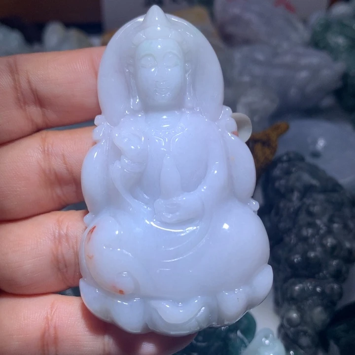 翡翠未镶嵌颈饰保真天然A货翡翠