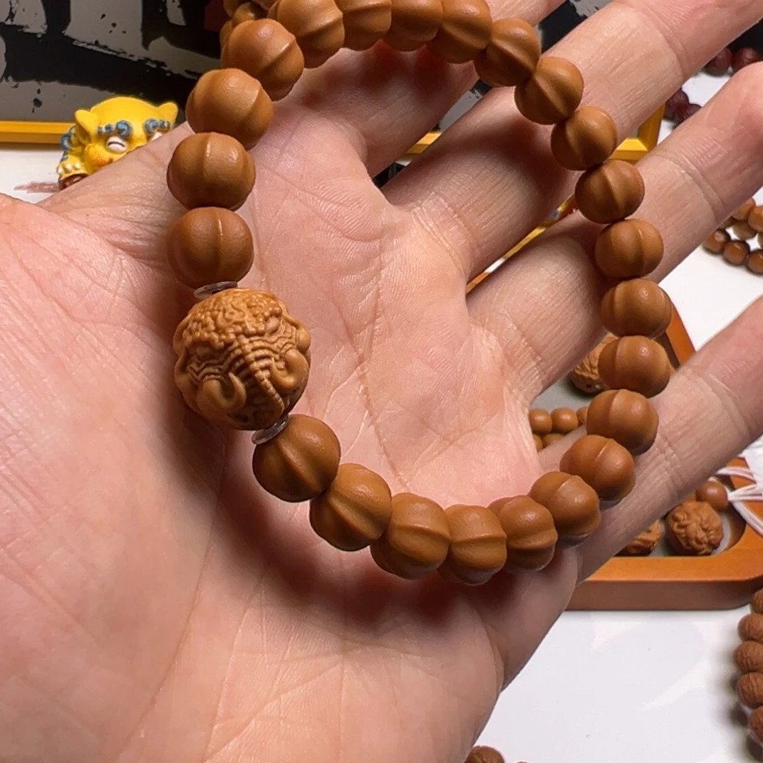 猴头核桃手串全品橘皮纹理鲨鱼背10 全品象神单颗