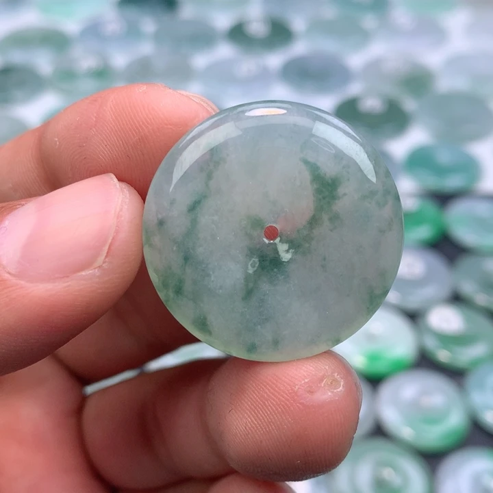 翡翠未镶嵌颈饰缅甸天然A货翡翠30.2-5.7