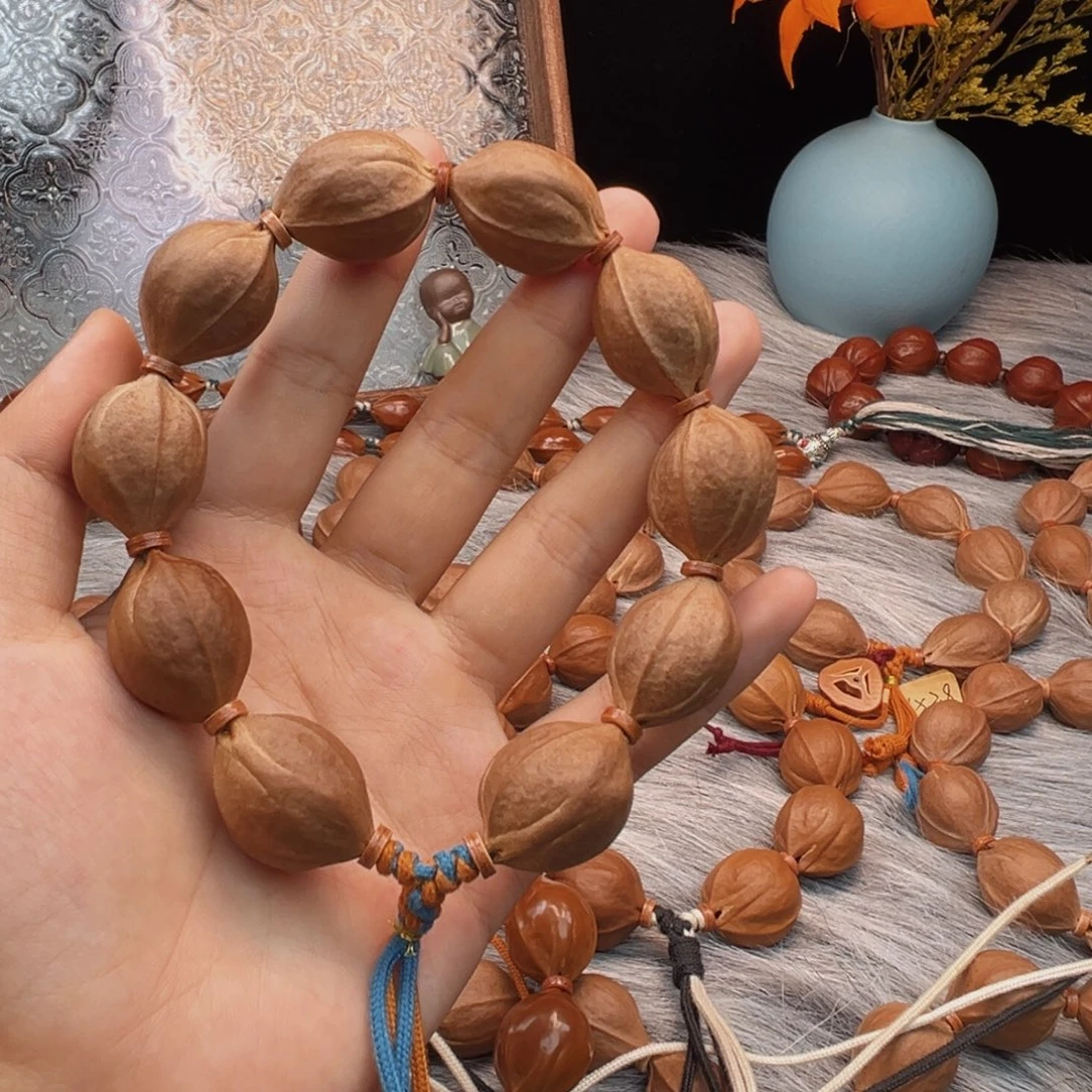 橄榄核手串梅林铁核19×25素串鲨鱼背