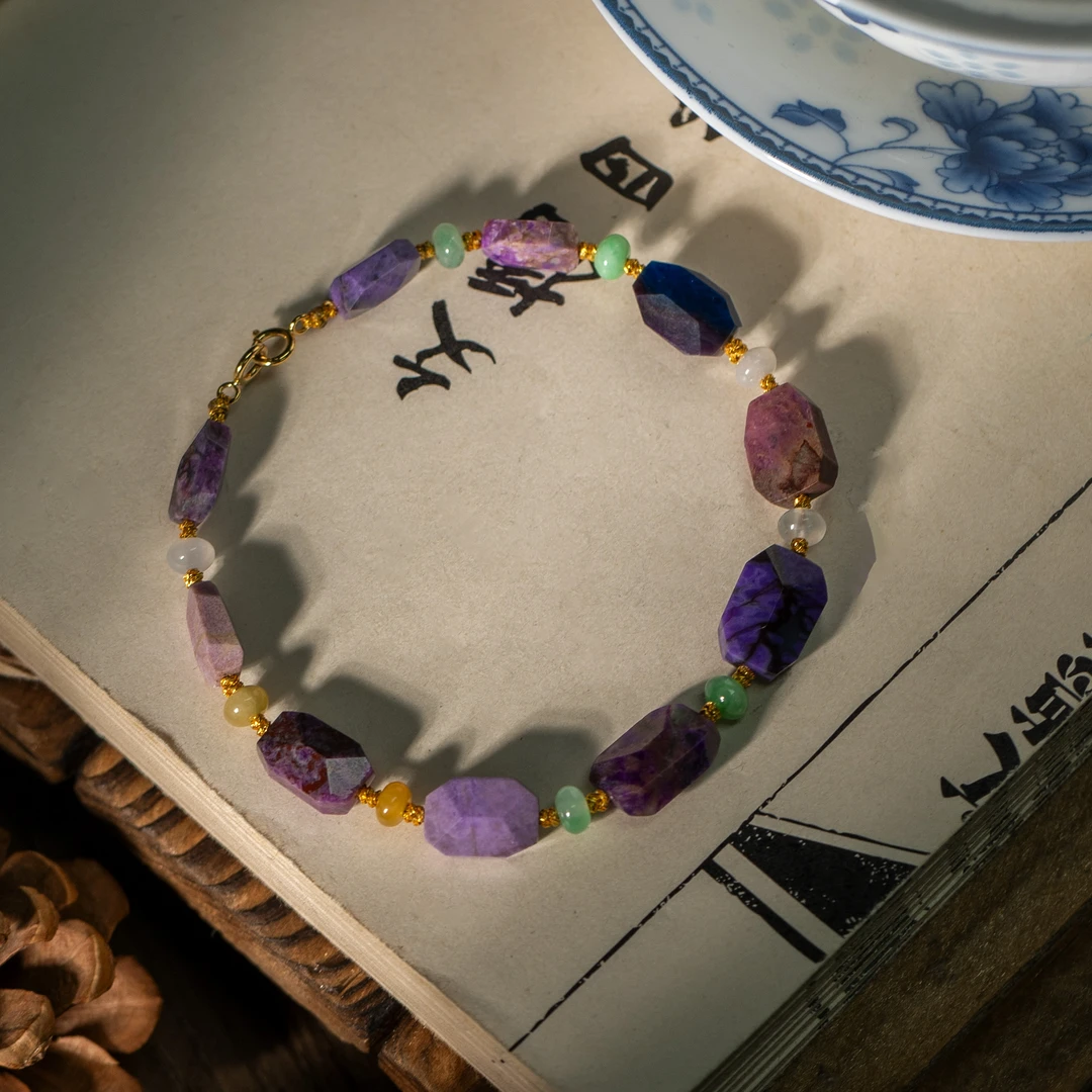 舒俱来多宝切面DIY翡翠手链/多样性发一/C233