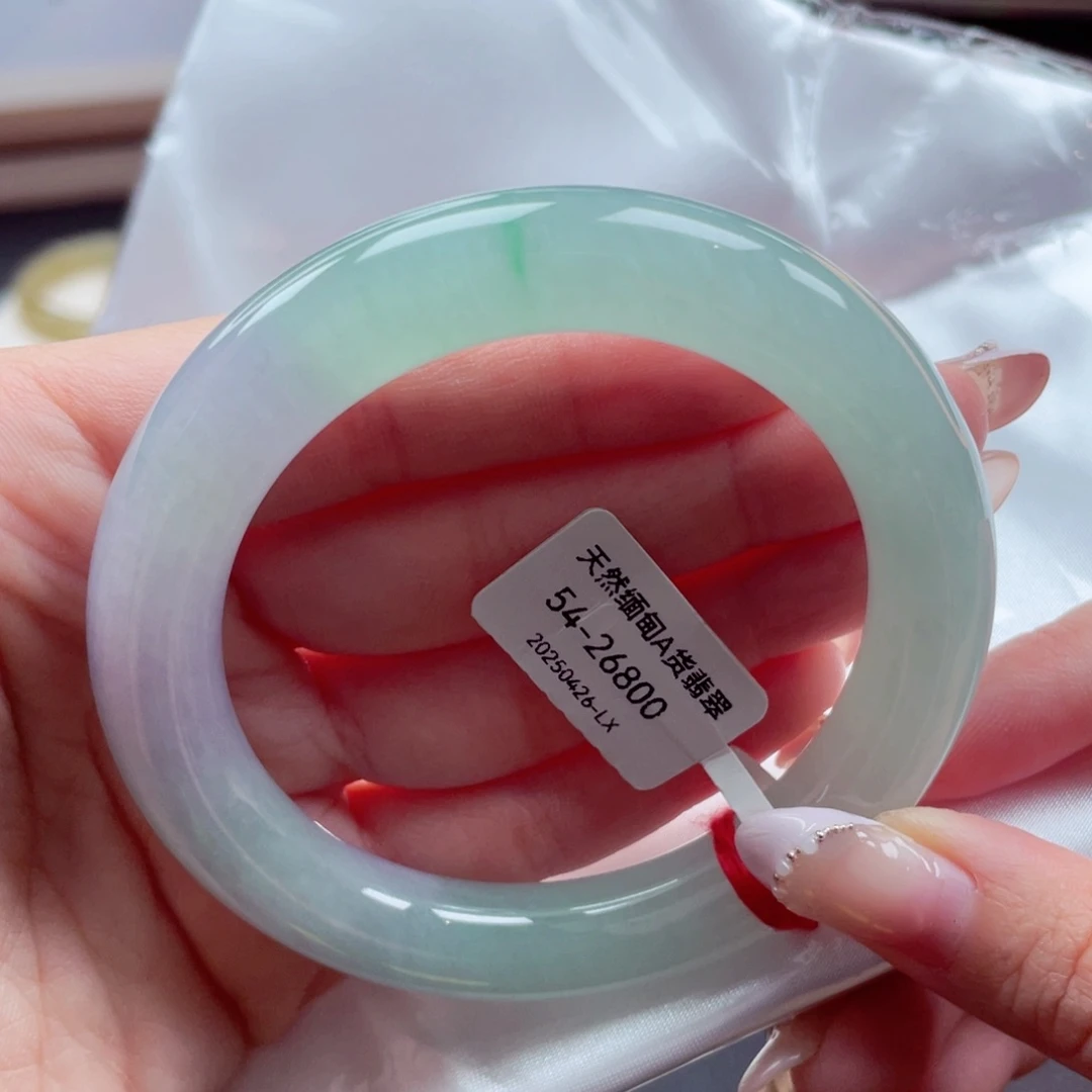 翡翠手镯未镶嵌5354圈99