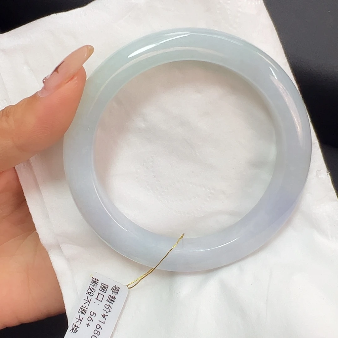 翡翠未镶嵌手镯圈口56+