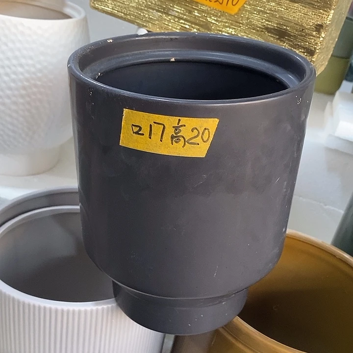 摆件陶盆有孔 微瑕介意勿拍