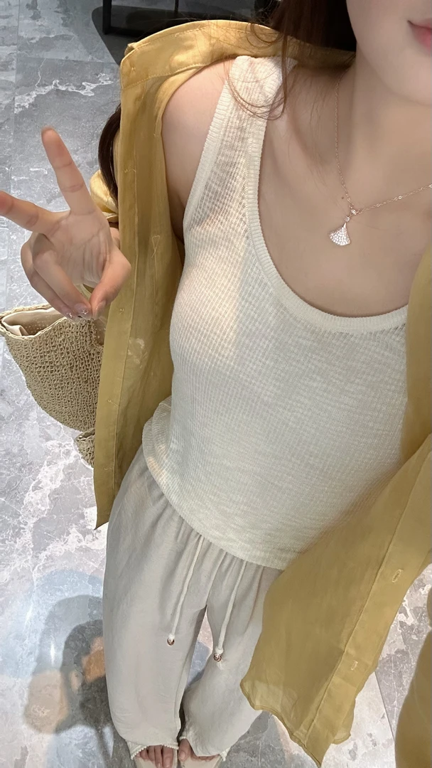 宿慕SUMU夏季百搭背心2025新款5-19经典百搭舒适透气背心28329