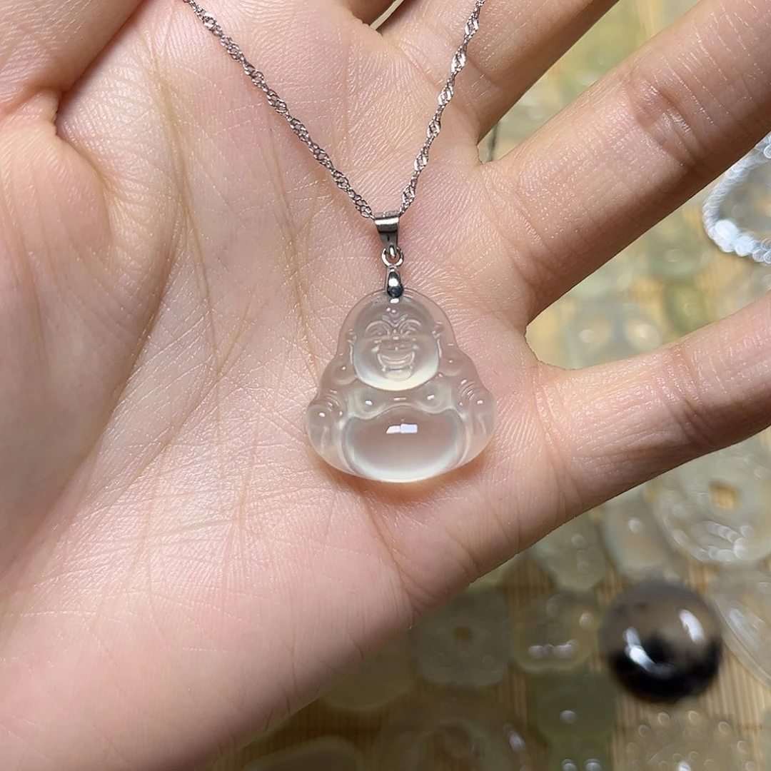 岫玉未镶嵌颈饰吊坠