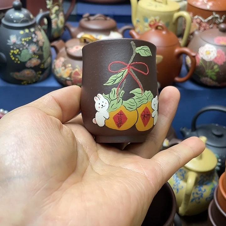 紫砂茶杯紫砂主人杯80cc