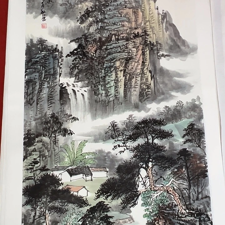 晚上好 手绘字画作品