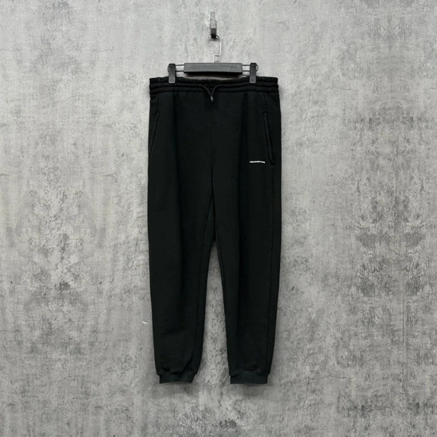99新 ALEXANDER WANG 大王Logo重磅加绒休闲裤/L码/宽松弹力