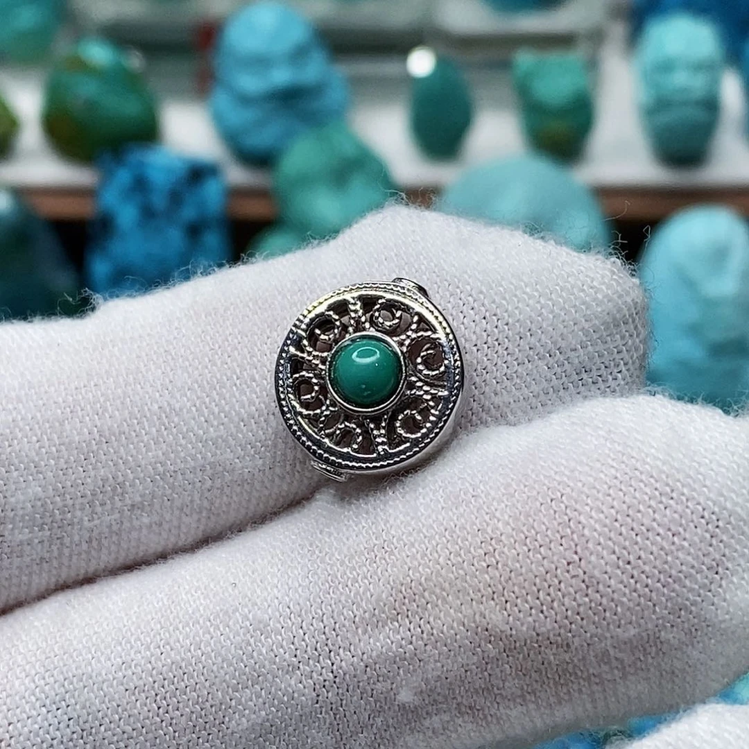 绿松石未镶嵌天然原矿 地大质检 抖音基地 顺丰发货