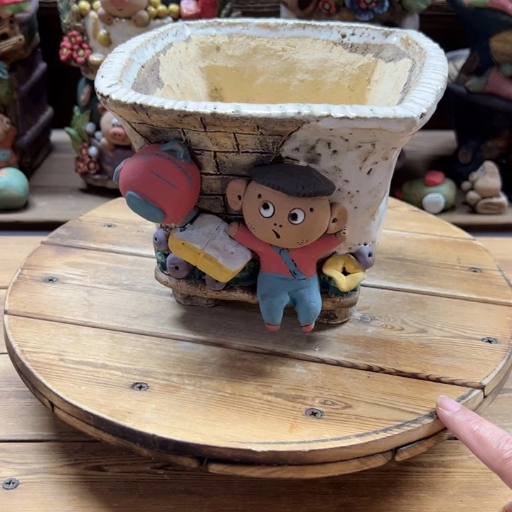 嘻哈多肉花盆百搭