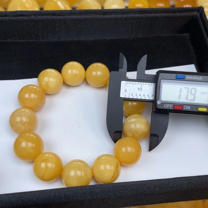 未镶嵌蜜蜡裸石蜜蜡手串