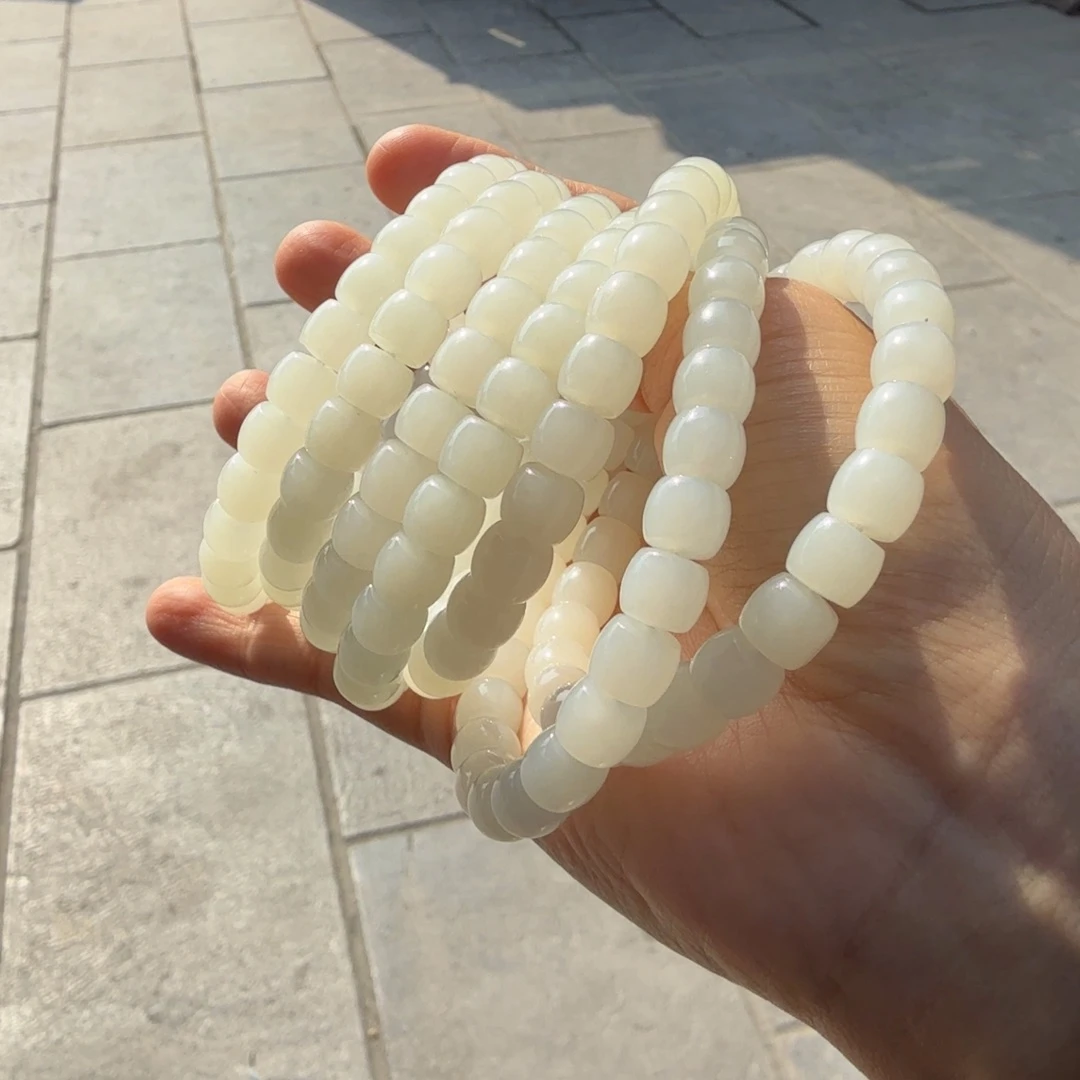 和田玉未镶嵌颈饰俄料白玉手串王姐多样性拍一发一