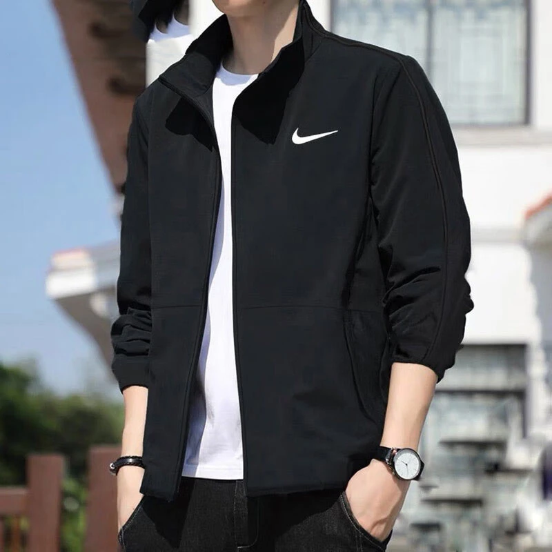 NIKE耐克运动休闲外套男正品春秋跑步服上衣训练速干立领薄款夹克
