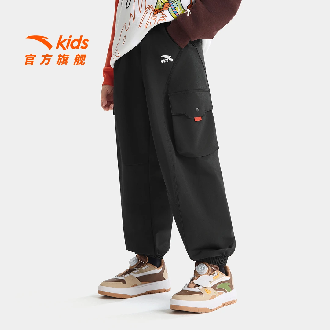 疯狂动物城联名款安踏儿童男大童运动长裤2026年上新款裤子8506