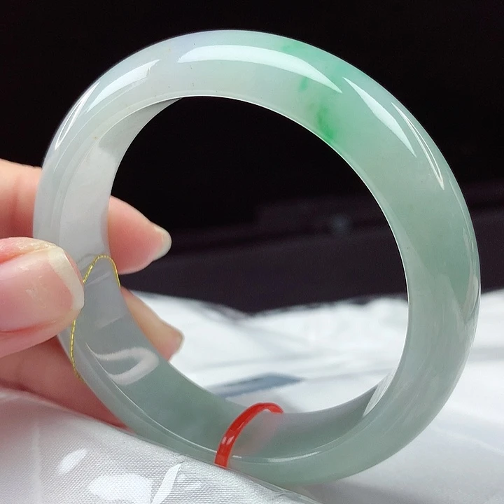 翡翠未镶嵌手镯强推52宽4741