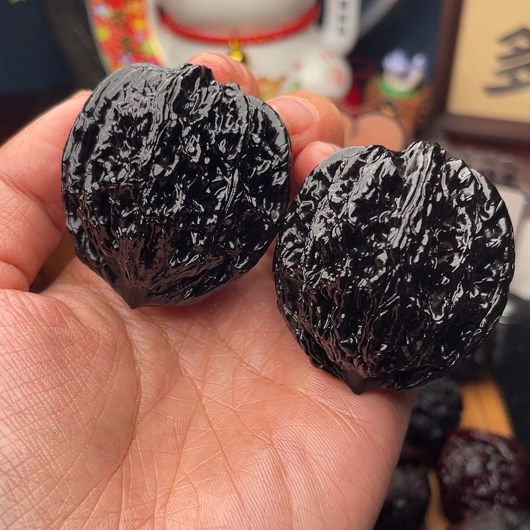 吊坠文玩核桃全黑虎