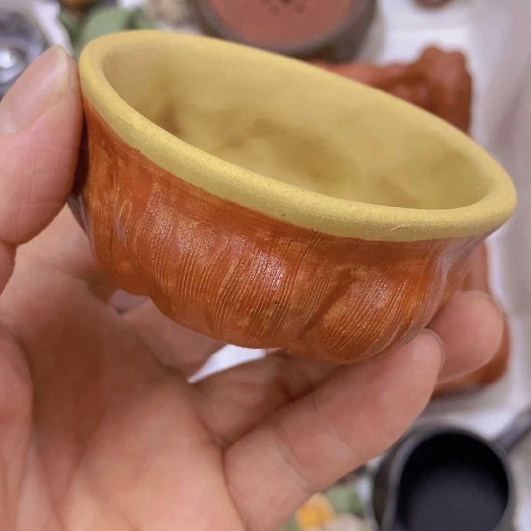 茶杯绿泥紫砂紫砂