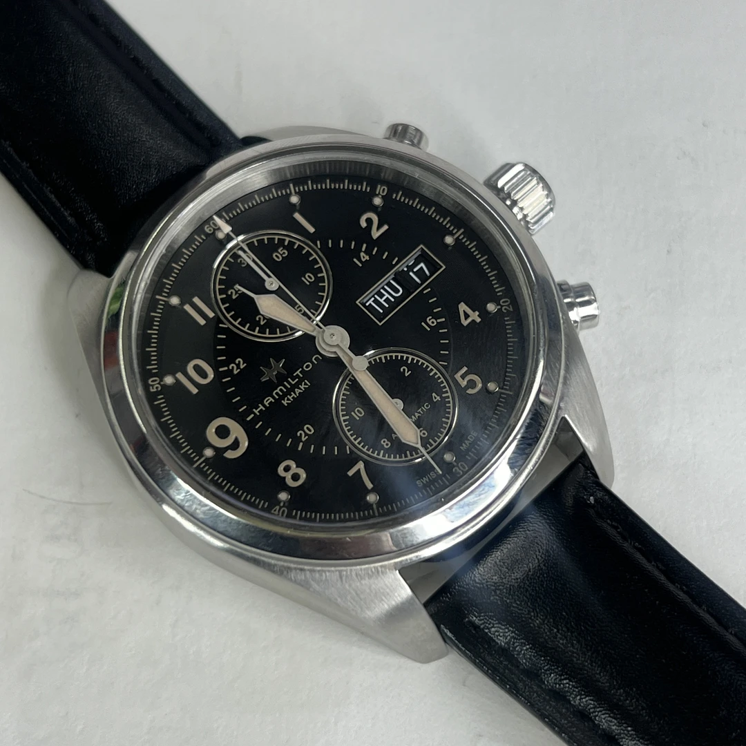 99新 Hamilton/汉米尔顿 卡其野战42mm表径