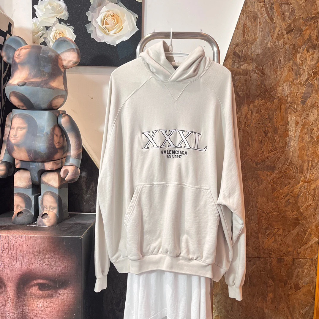 99新 Balenciaga/巴黎世家 3xl帽衫1码衣长74 胸围80B2205