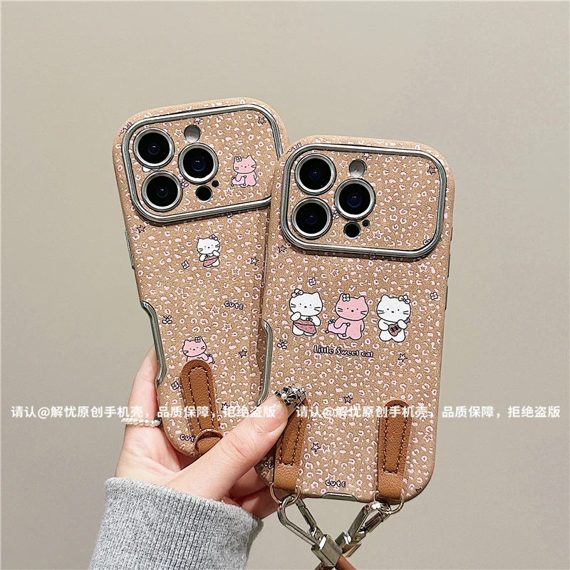 大视窗翻毛皮适用苹果16/iPhone/华为手机壳15promax防摔pura70潮